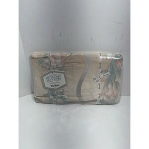 Wamsutta Supercale Easy‎ Care Full FLAT Sheet Cloisonne Tulips Floral 200 TC New